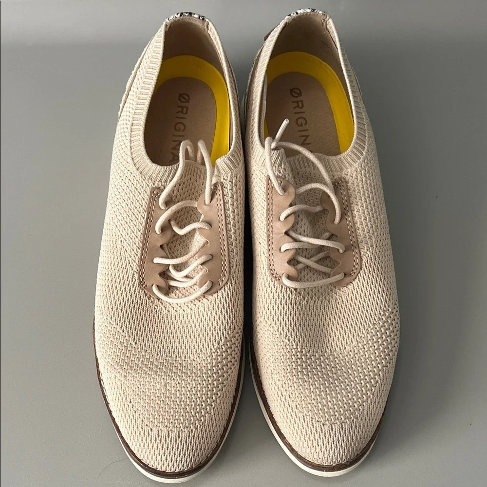 Cole Haan Original Grand Meridian Oxford Beige/Snake Print Size 9M